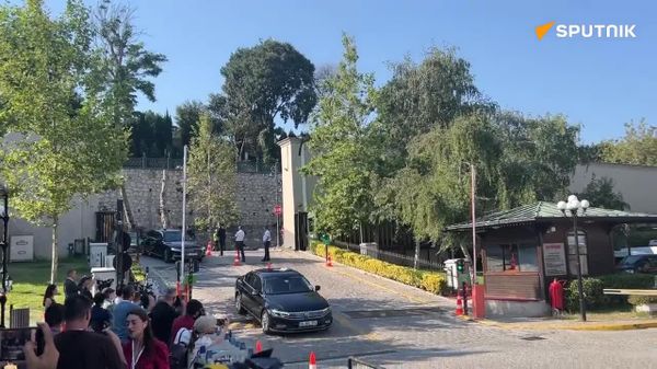 የቱርክ ልዑካን ቡድን የሩሲያ እና ዩክሬን ድርድር በሚካሄድበት የሲራጋን ቤተ-መንግሥት ደረሰ - Sputnik አፍሪካ