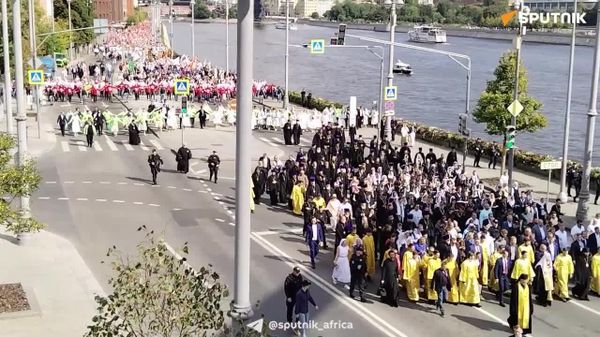 #viral | ሞስኮ በኦርቶዶክስ ፓትርያርክ በሚመራ መንፈሳዊ ሰልፍ አንድ ሆናለች - Sputnik አፍሪካ